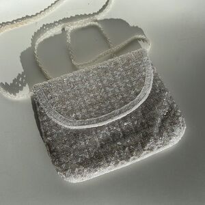 Hang beaded crossbody purse, true vintage 90s era
